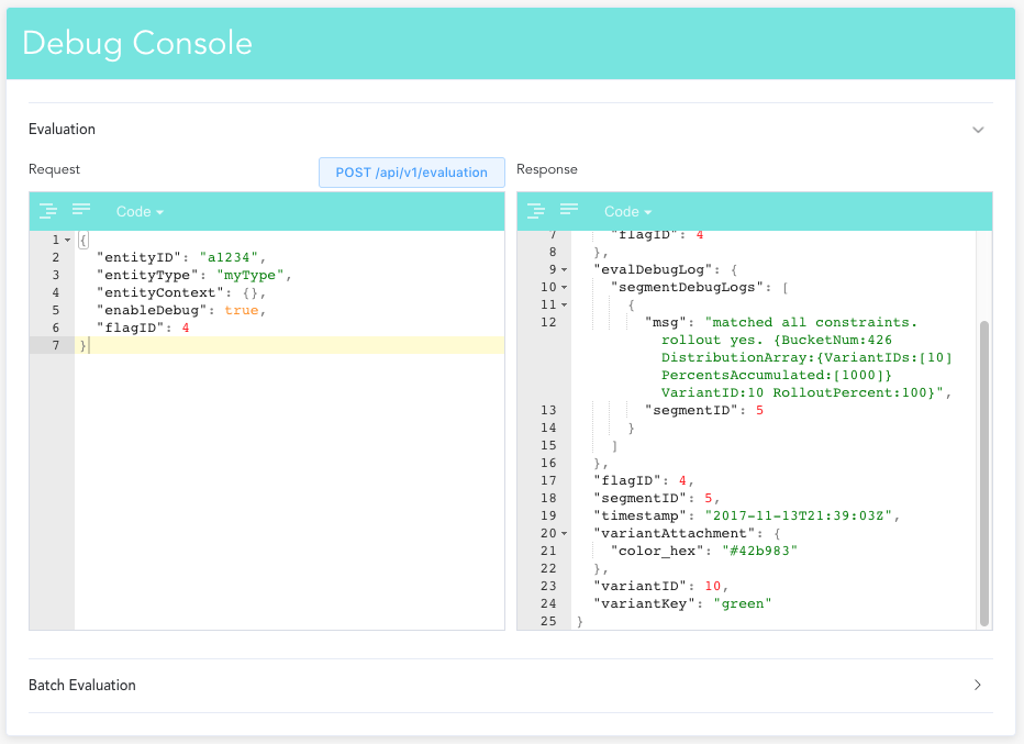 Debug Console
